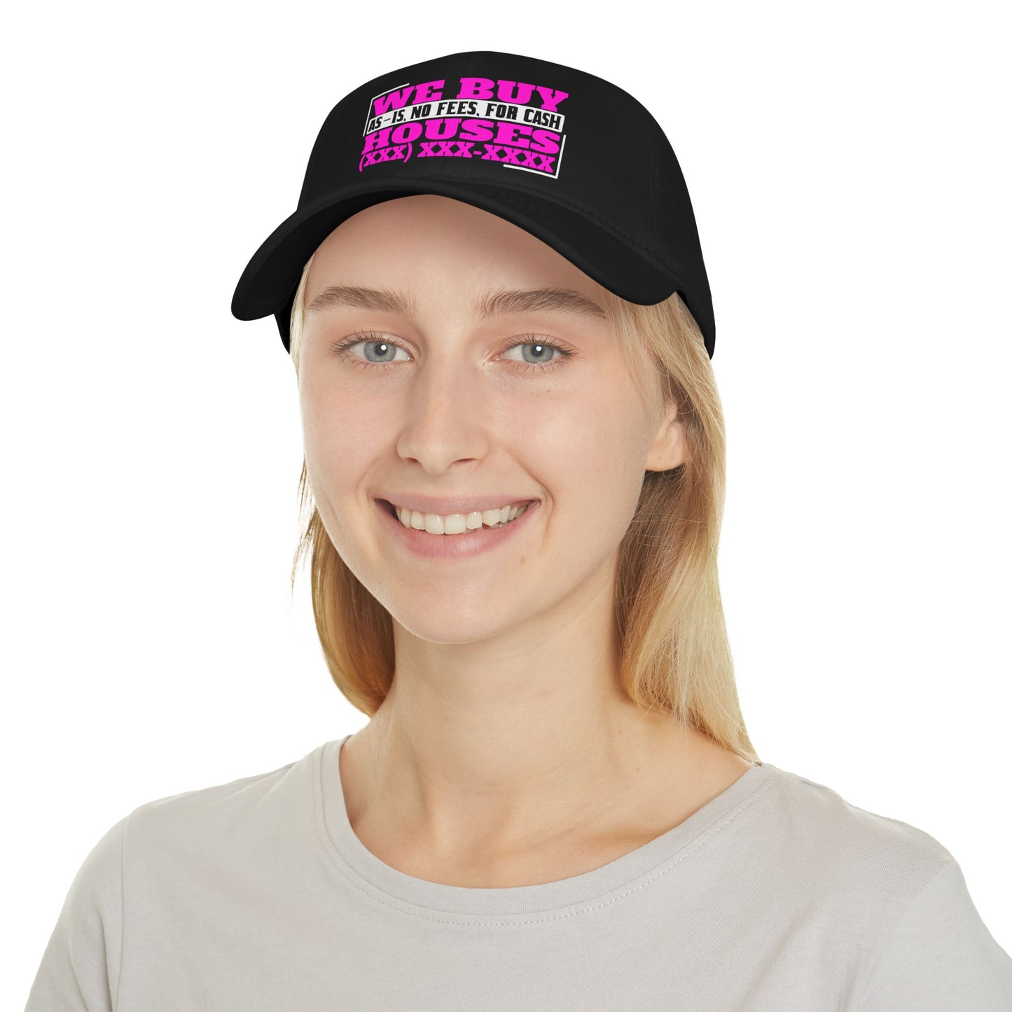 We Buy Houses Real Etate Investor Low Profile Baseball Cap