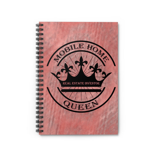 Mobile Home Queen Spiral Notebook - Ruled Line