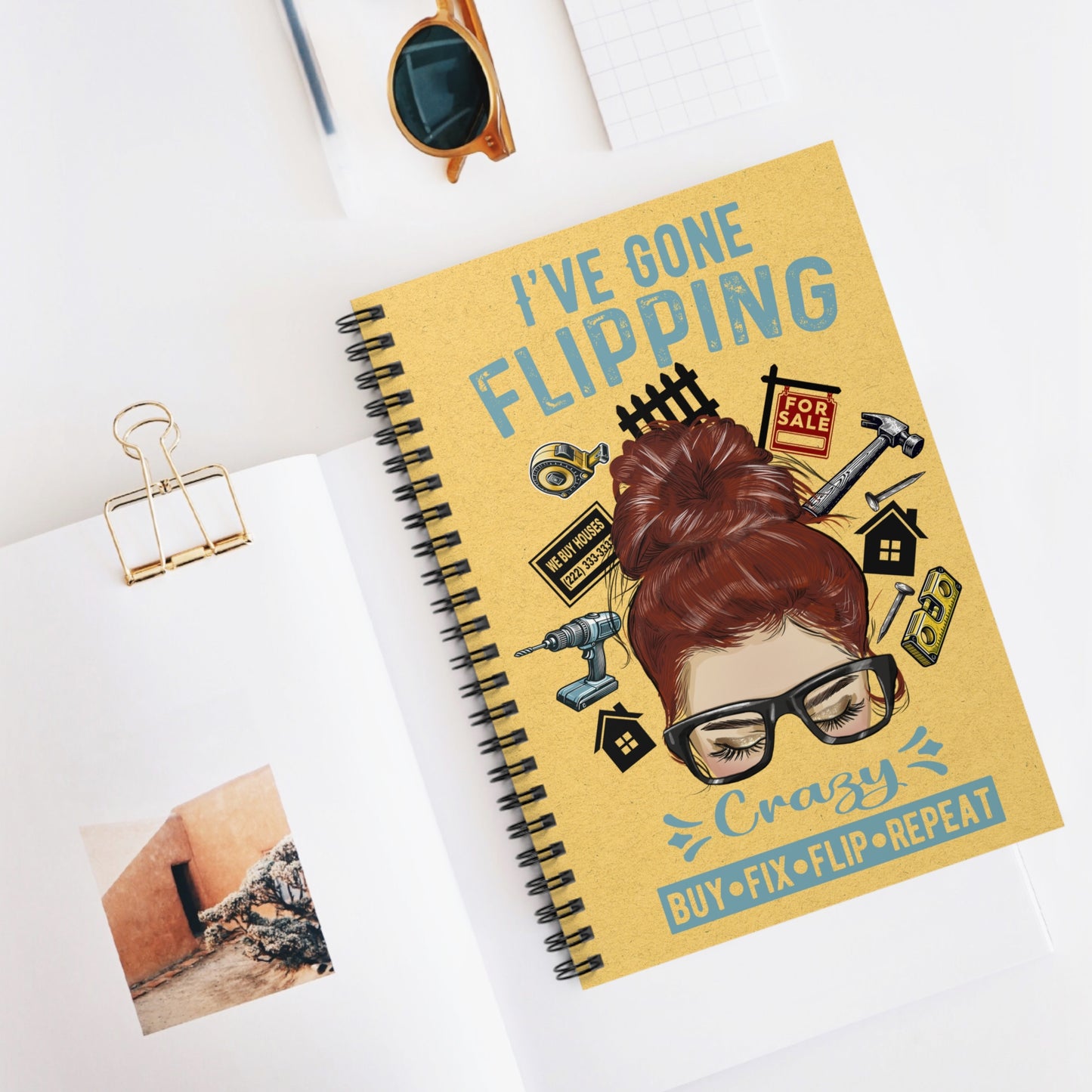 I've Gone Flipping Crazy Real Estate Investor Spiral Notebook - Ruled Line