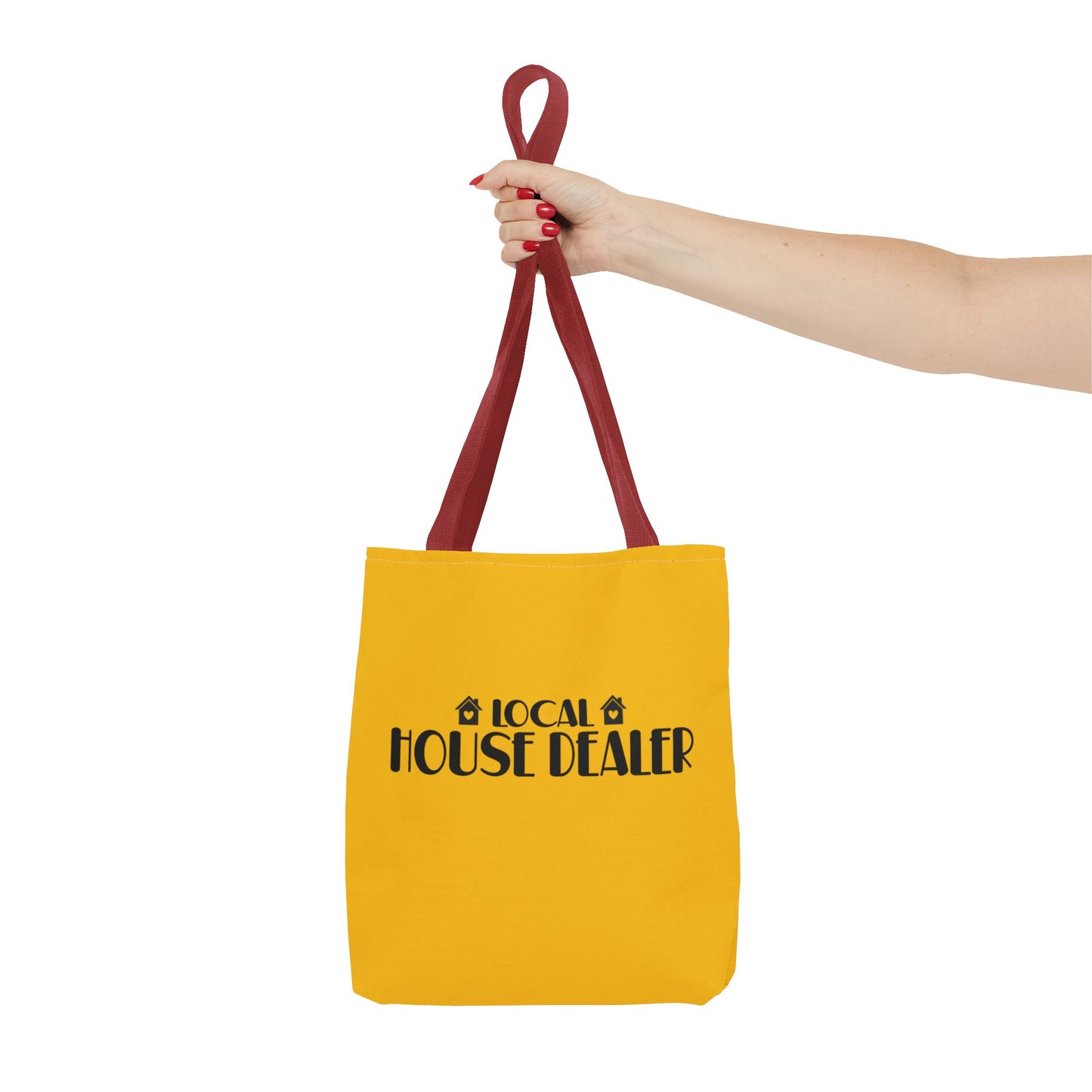 Local House Dealer Real Estate Investor Two-Sided Yellow Tote Bag with Custom Phone Number