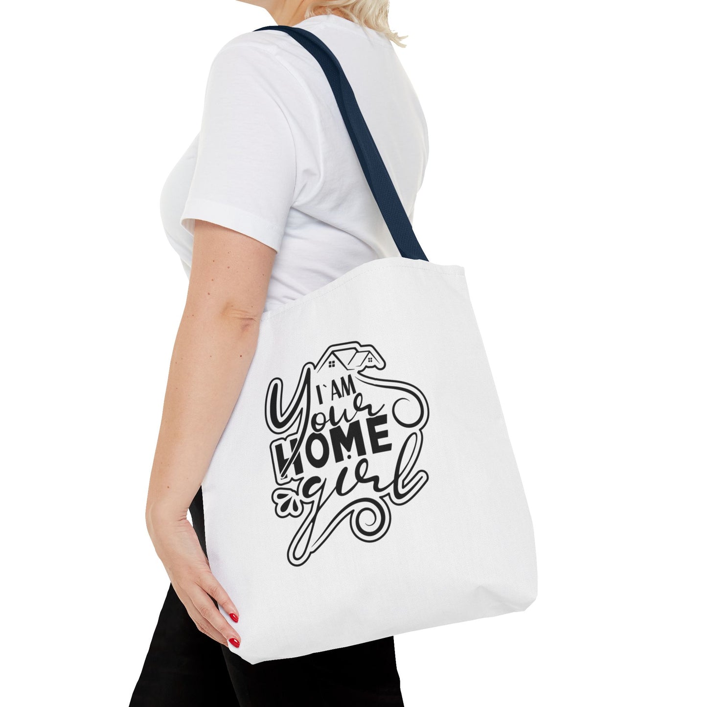 I'm Your Home Girl Real Estate Investor Two-Sided White Tote Bag with Custom Phone Number