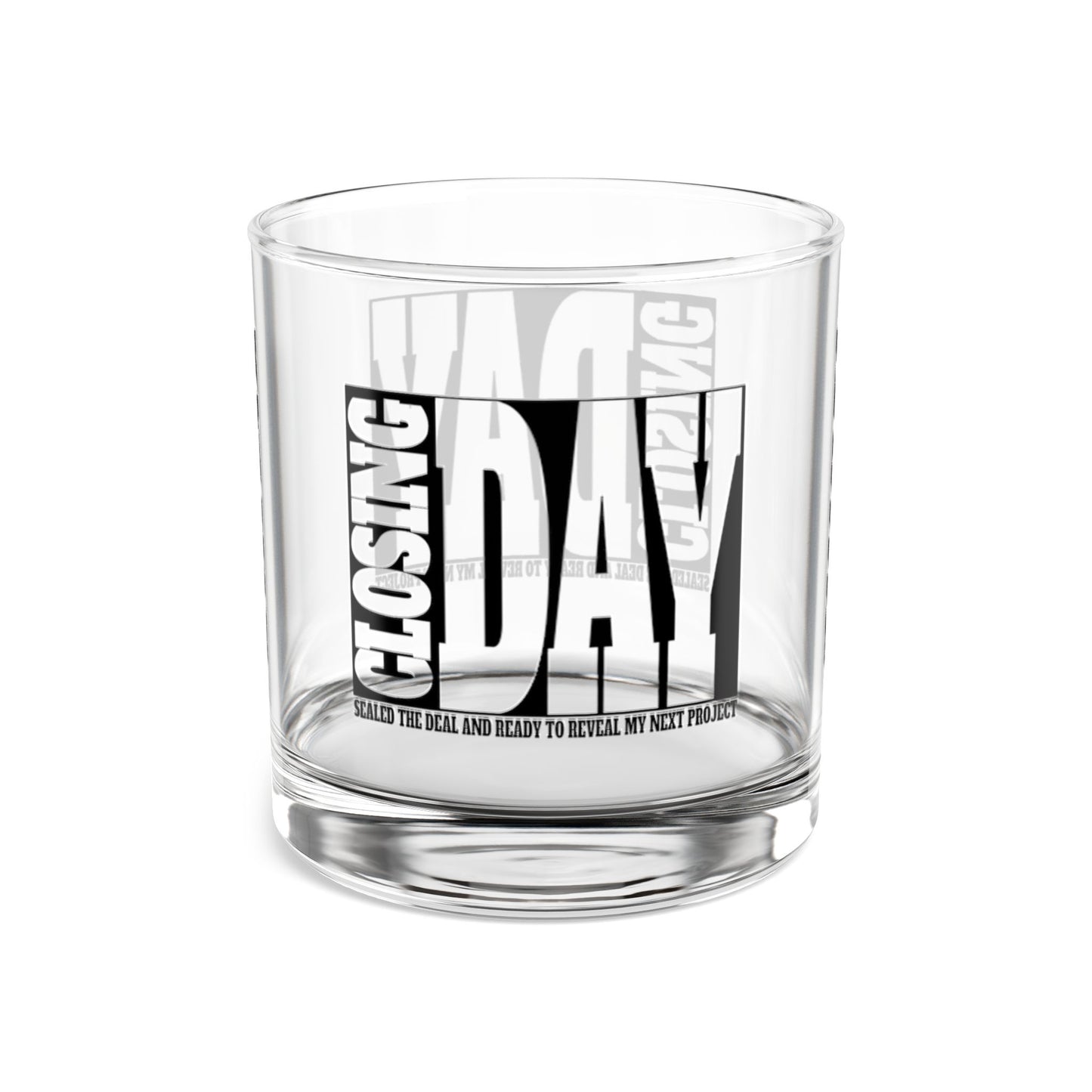 Closing Day Real Estate Investor Celebration Rocks Glass, 10oz