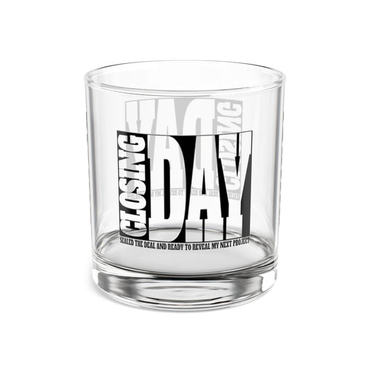 Closing Day Real Estate Investor Celebration Rocks Glass, 10oz