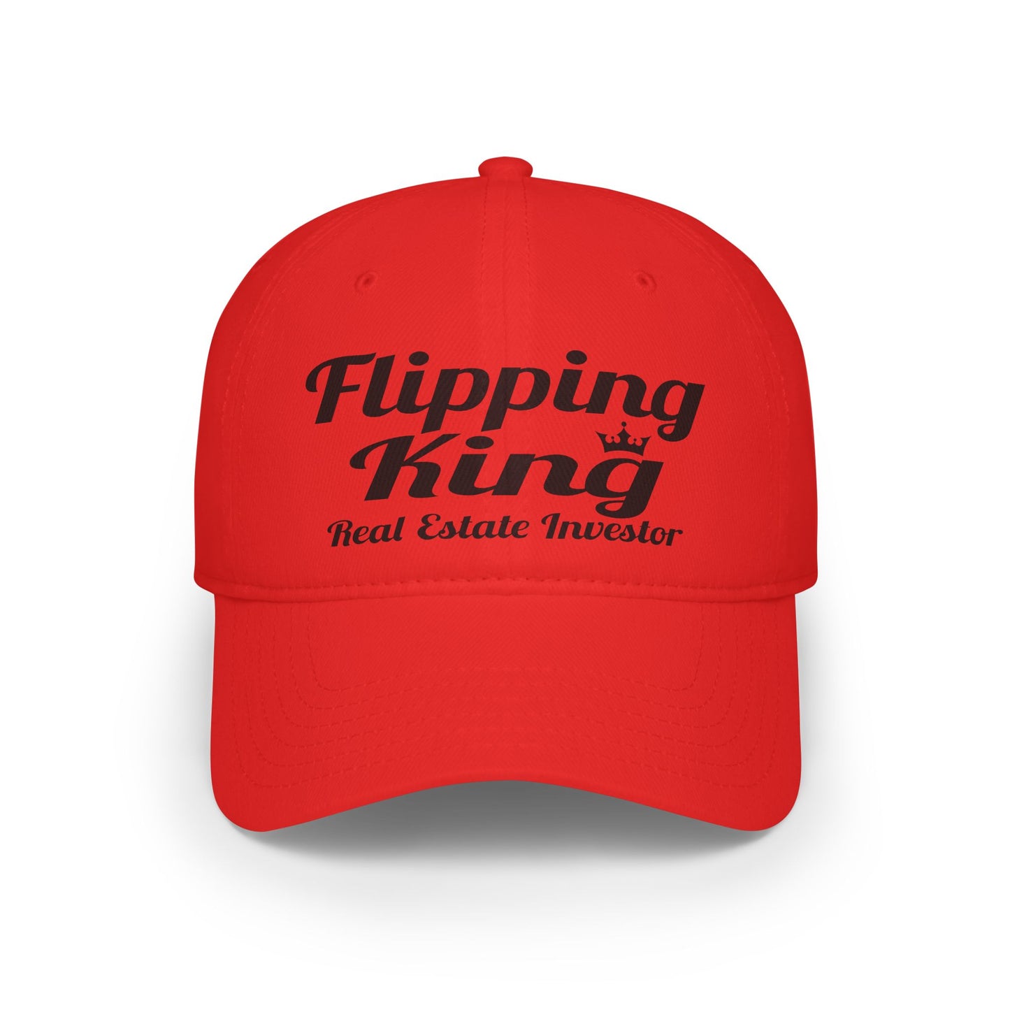 Flipping King Real Estate Investor Low Profile Baseball Cap