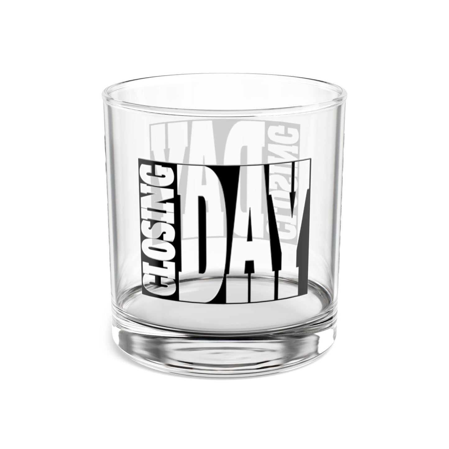 Closing Day Real Estate Investor Celebration Rocks Glass, 10oz