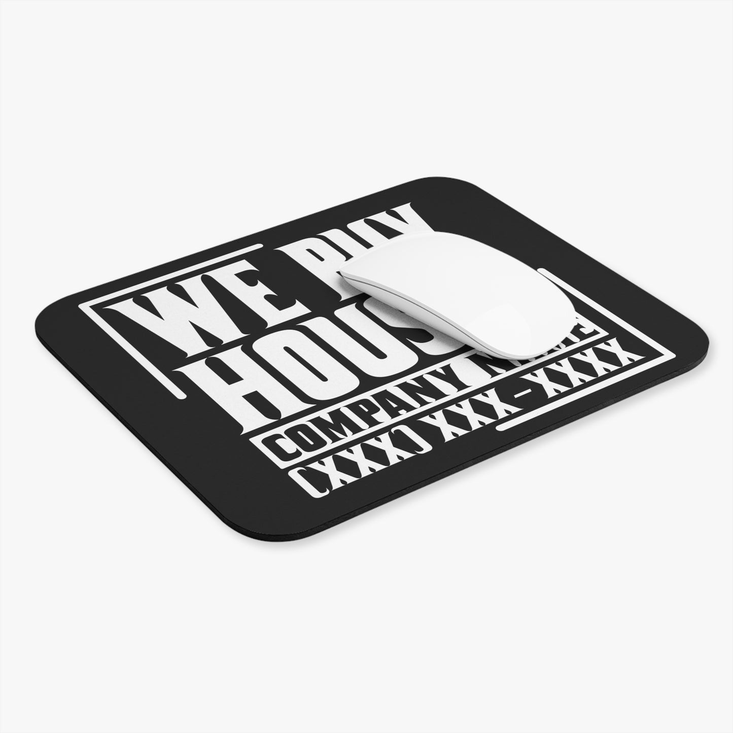 We Buy Houses Real Estate Investor Mouse Pad (Rectangle) Gift for Realtors, Escrow, Contractors Networking