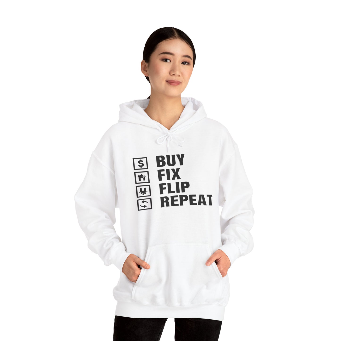 Buy Fix Flip Repeat Unisex Heavy Blend™ Hooded Sweatshirt