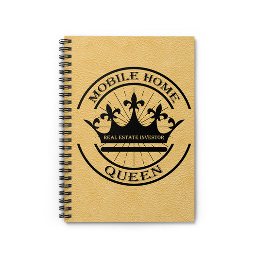 Mobile Home Queen Spiral Notebook - Ruled Line