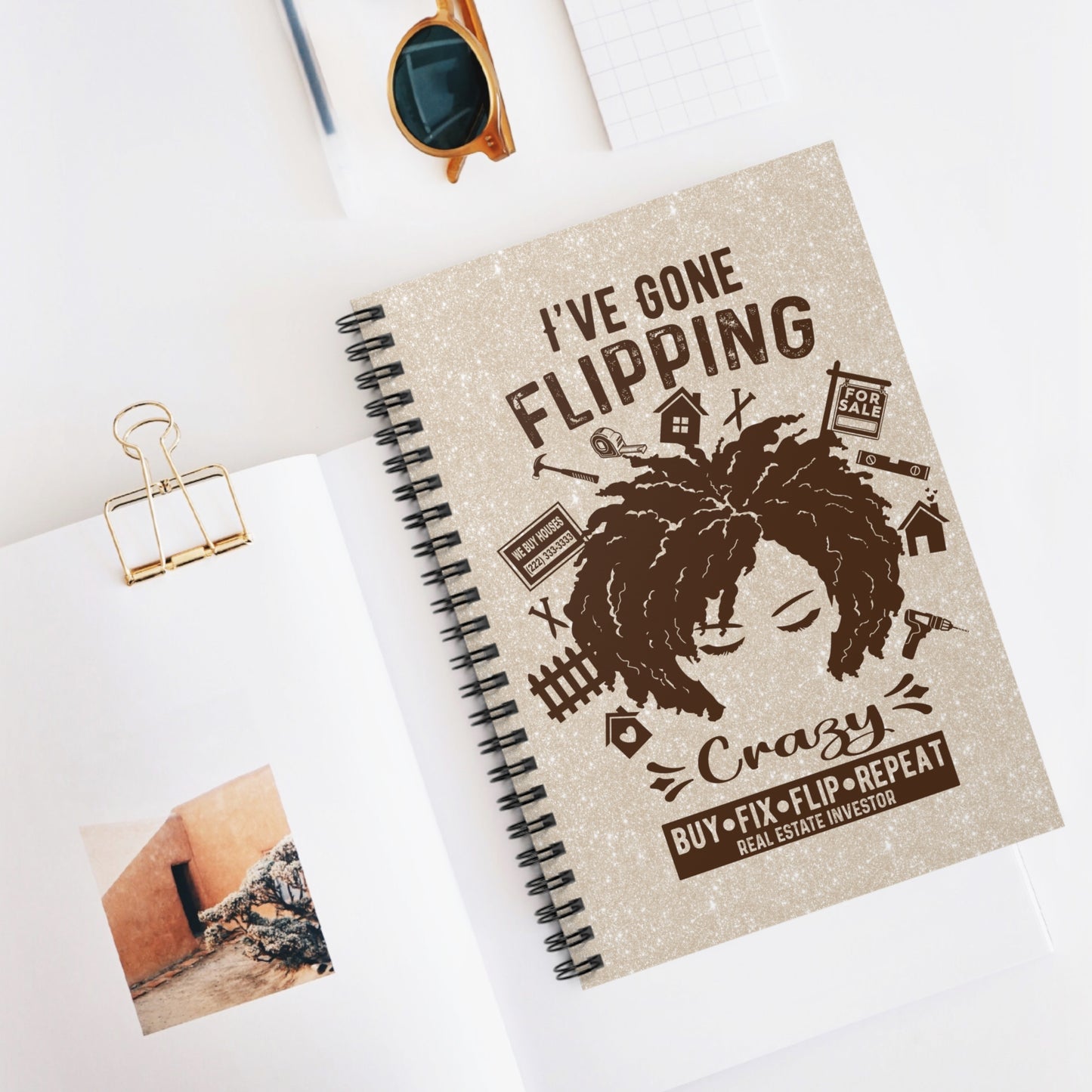 I've Gone Flipping Crazy Real Estate Investor Spiral Notebook - Ruled Line