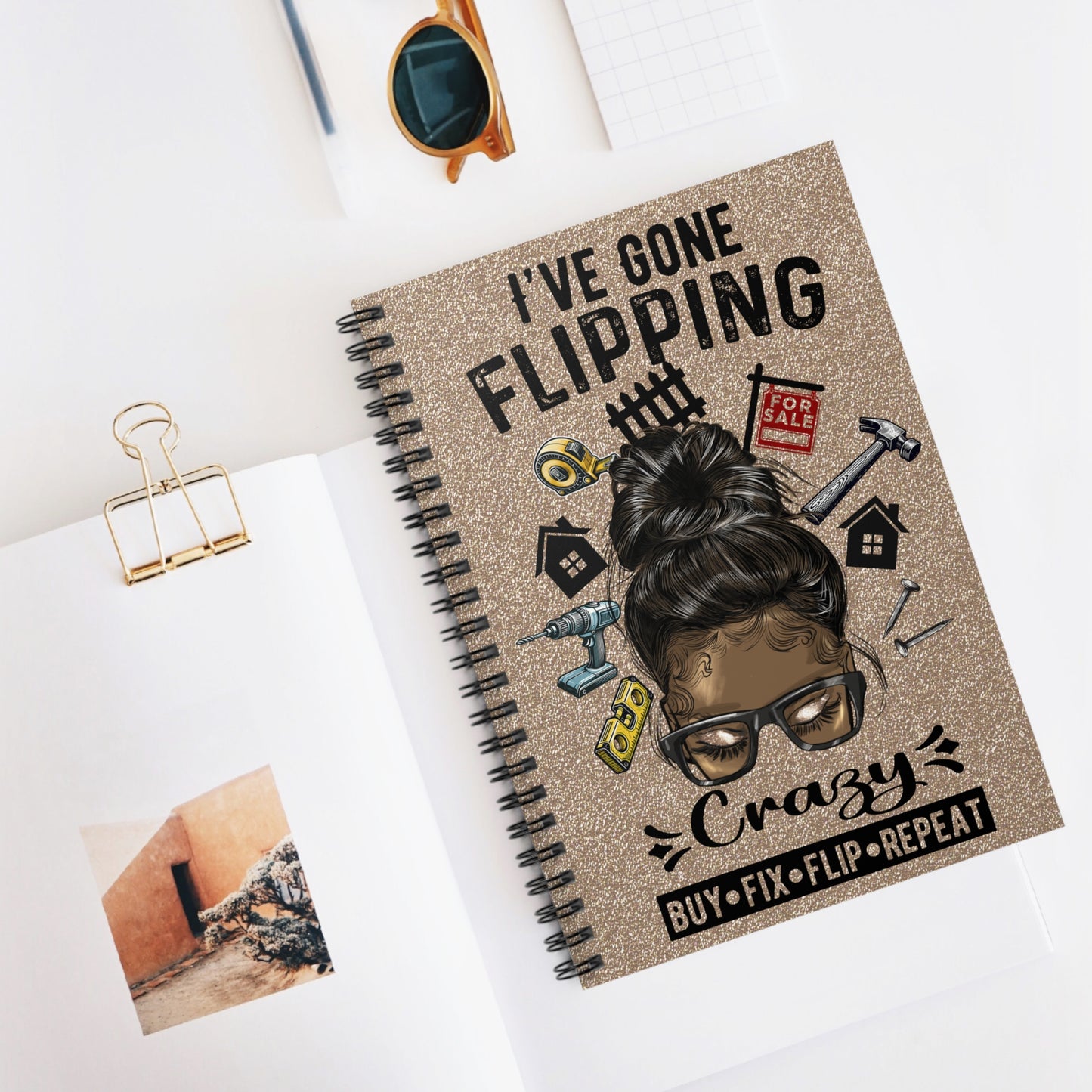 I've Gone Flipping Crazy Real Estate Investor Spiral Notebook - Ruled Line