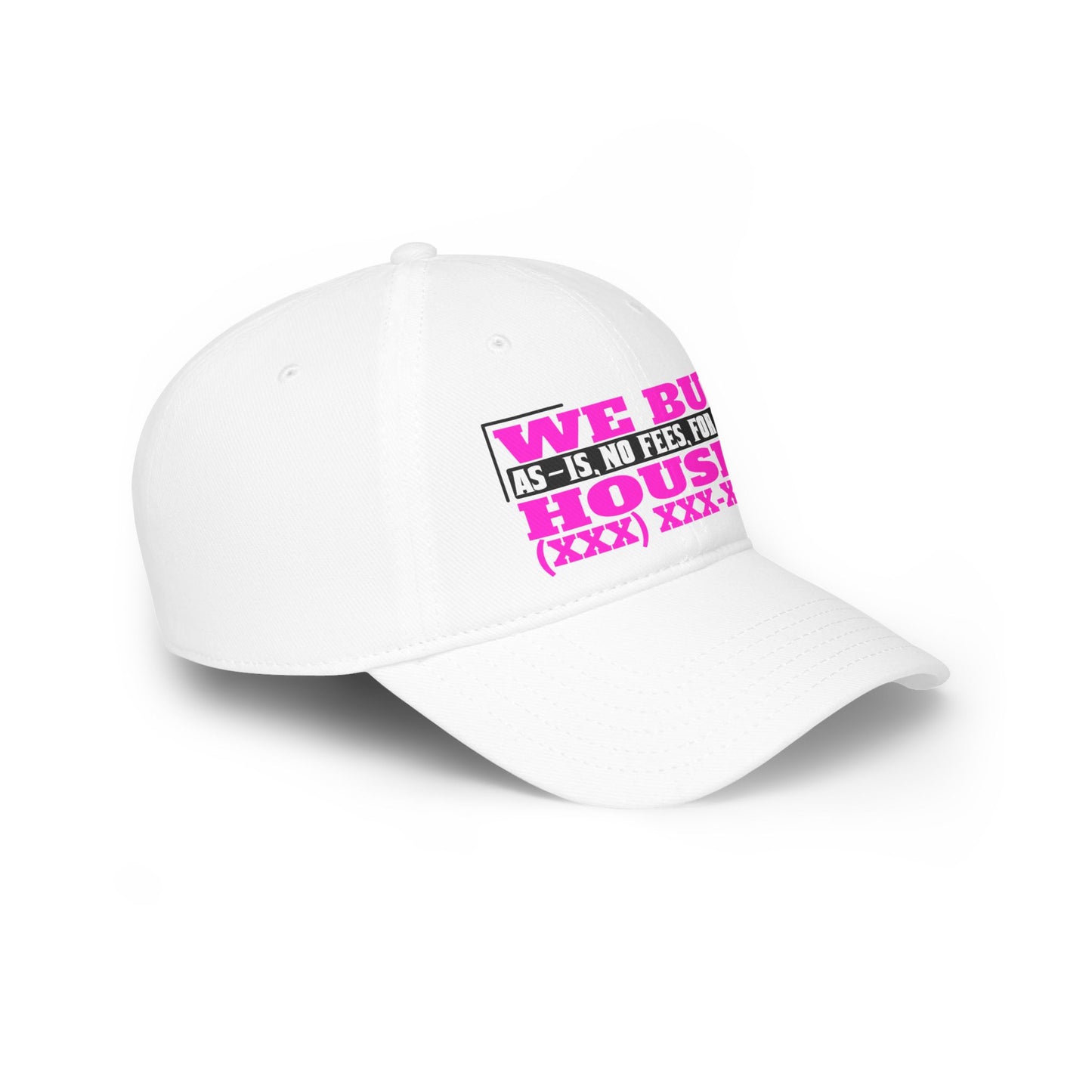 We Buy Houses Real Etate Investor Low Profile Baseball Cap