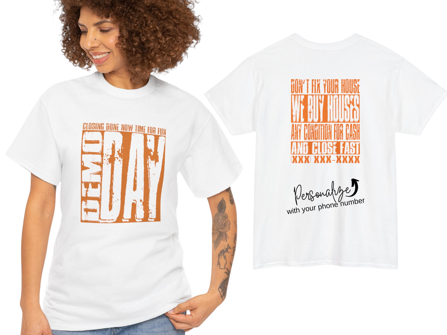 Demo Day - Closing Done Now Time for Fun Lead Generation Unisex Heavy Cotton Tee