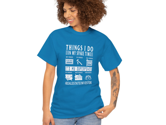 Things I Do In My Spare Time Unisex Heavy Cotton Tee