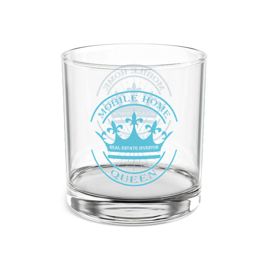 Mobile Home Queen Real Estate Investor Celebration Rocks Glass, 10oz