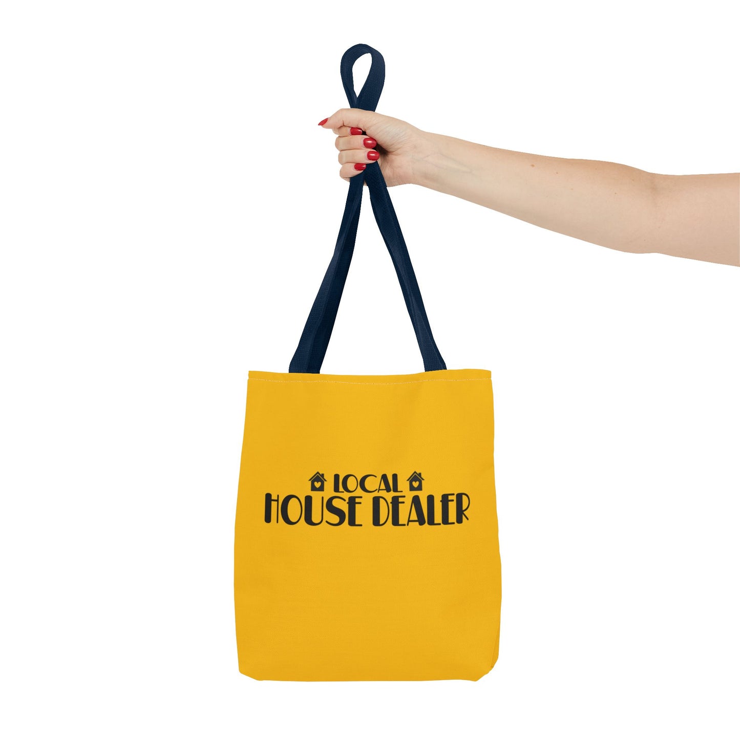 Local House Dealer Real Estate Investor Two-Sided Yellow Tote Bag with Custom Phone Number