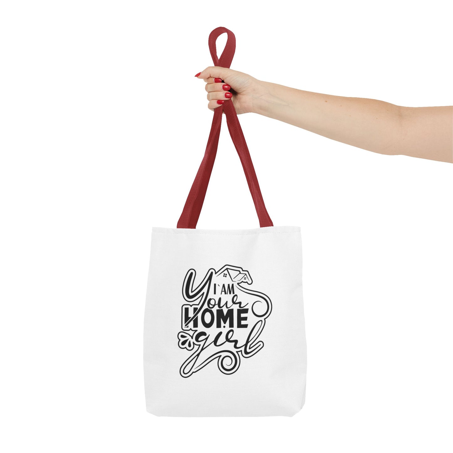 I'm Your Home Girl Real Estate Investor Two-Sided White Tote Bag with Custom Phone Number