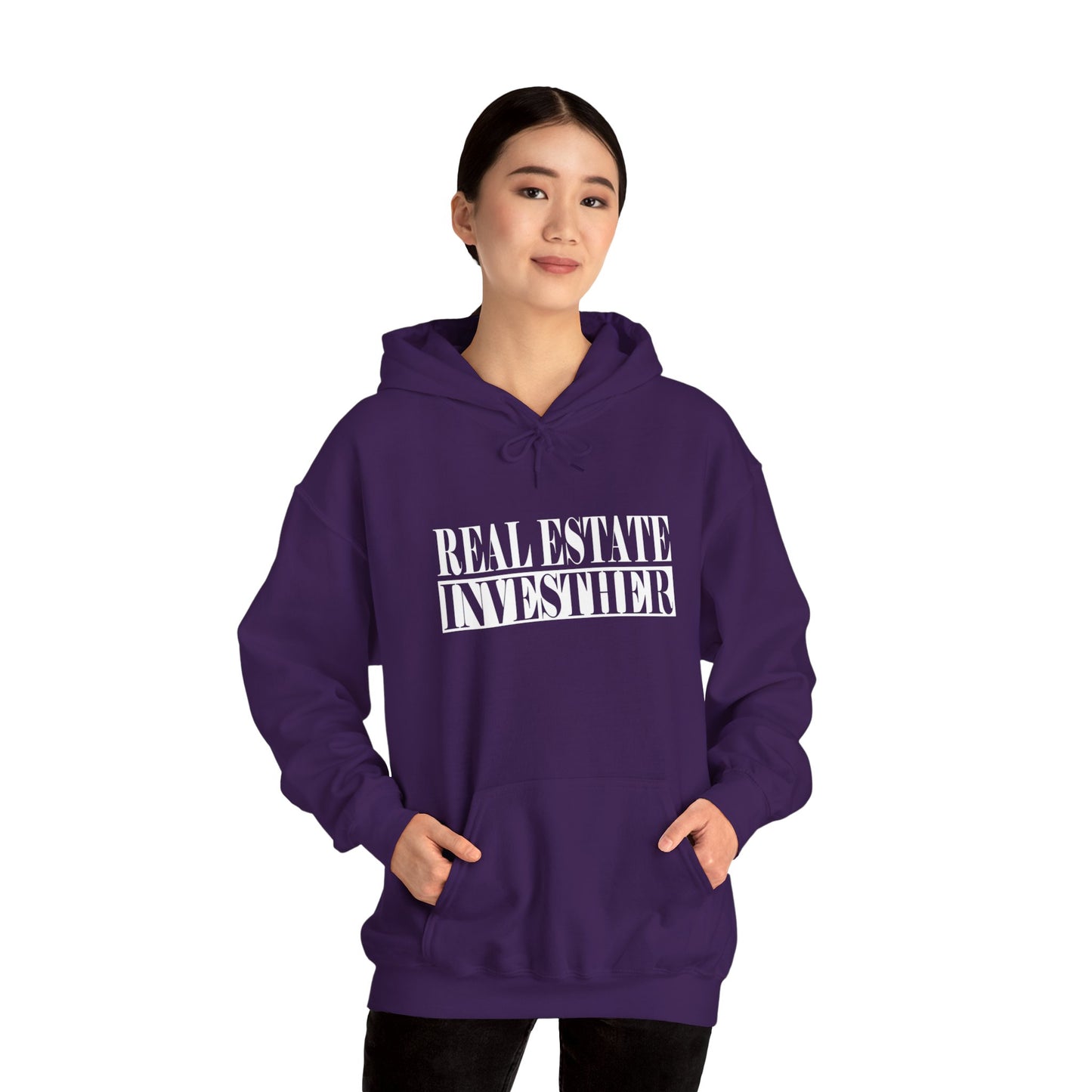 Real Estate Investher Unisex Heavy Blend™ Hooded Sweatshirt