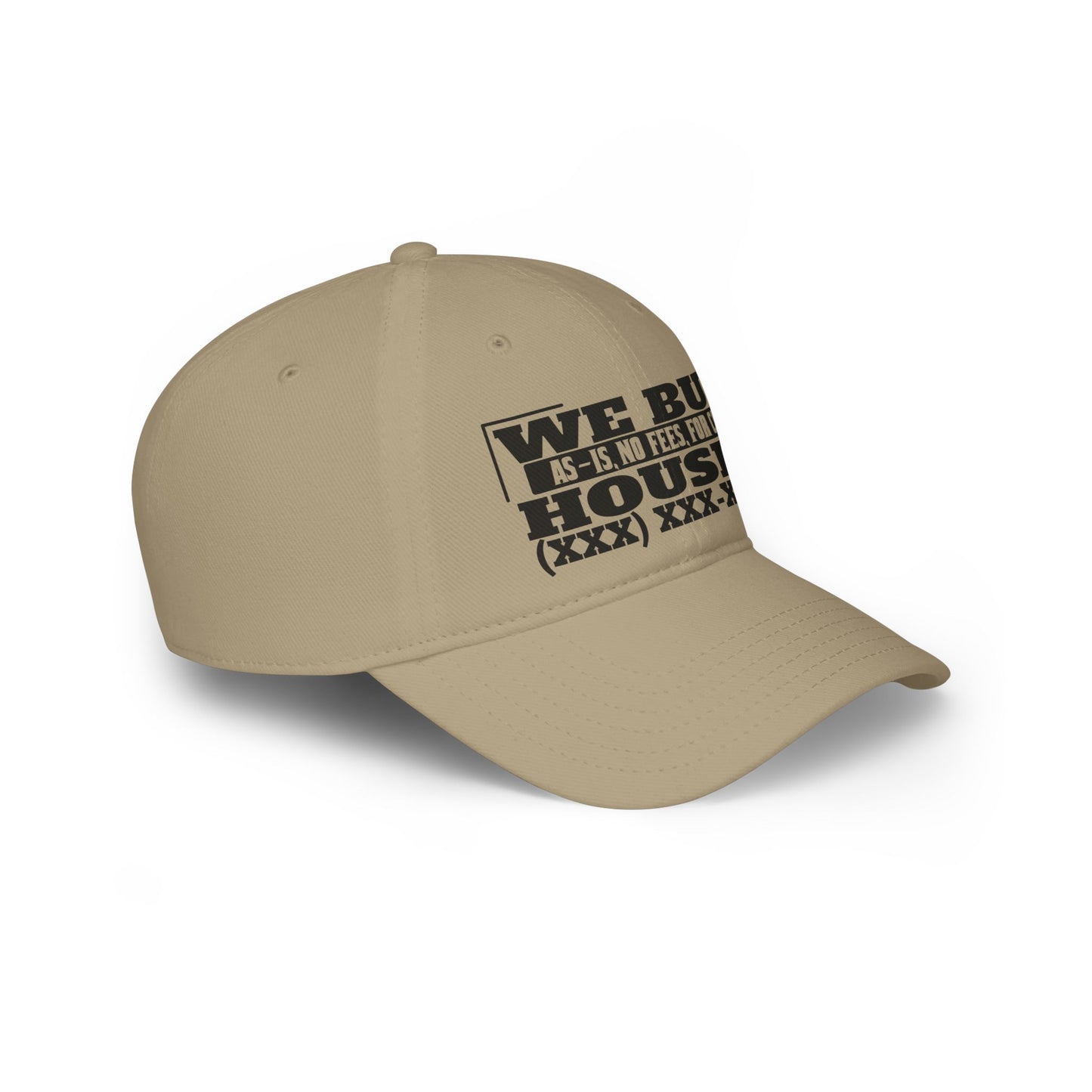 We Buy Houses Real Etate Investor Low Profile Baseball Cap