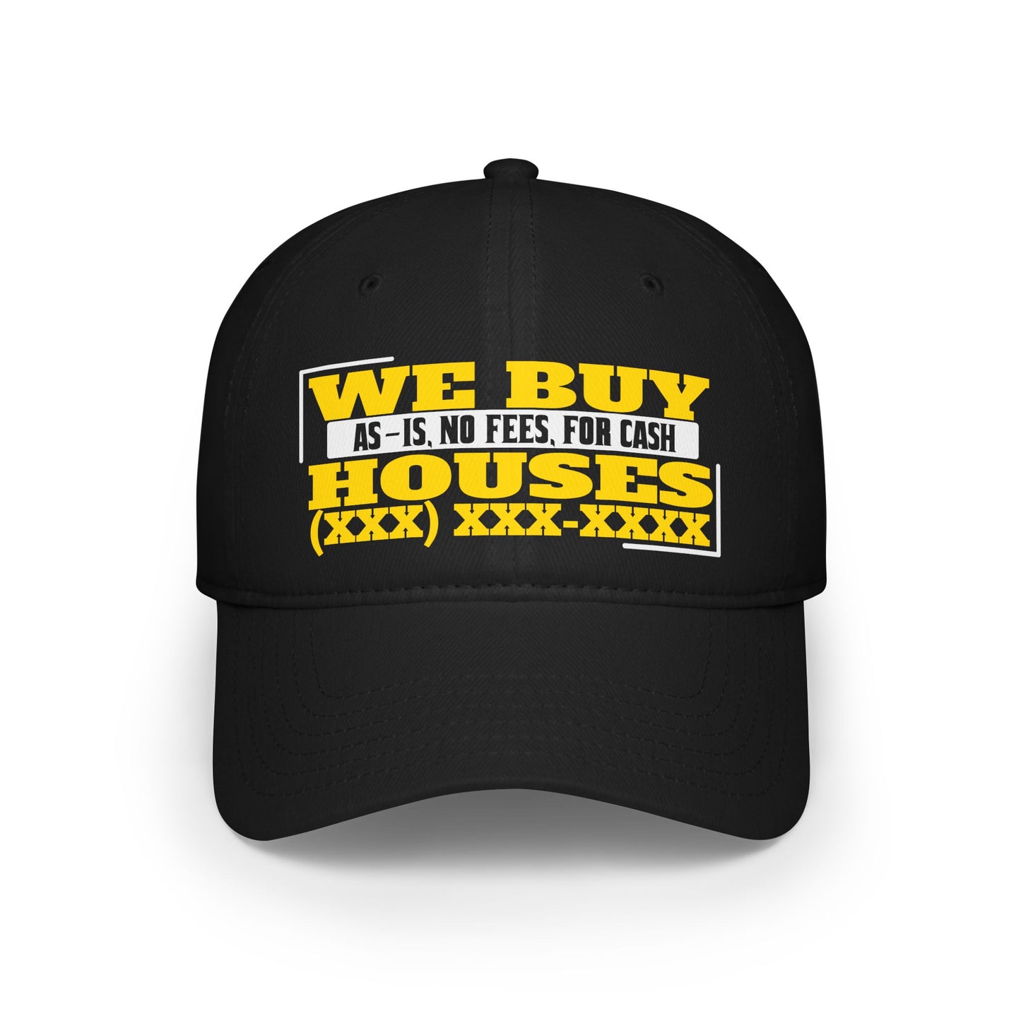 We Buy Houses Real Etate Investor Low Profile Baseball Cap