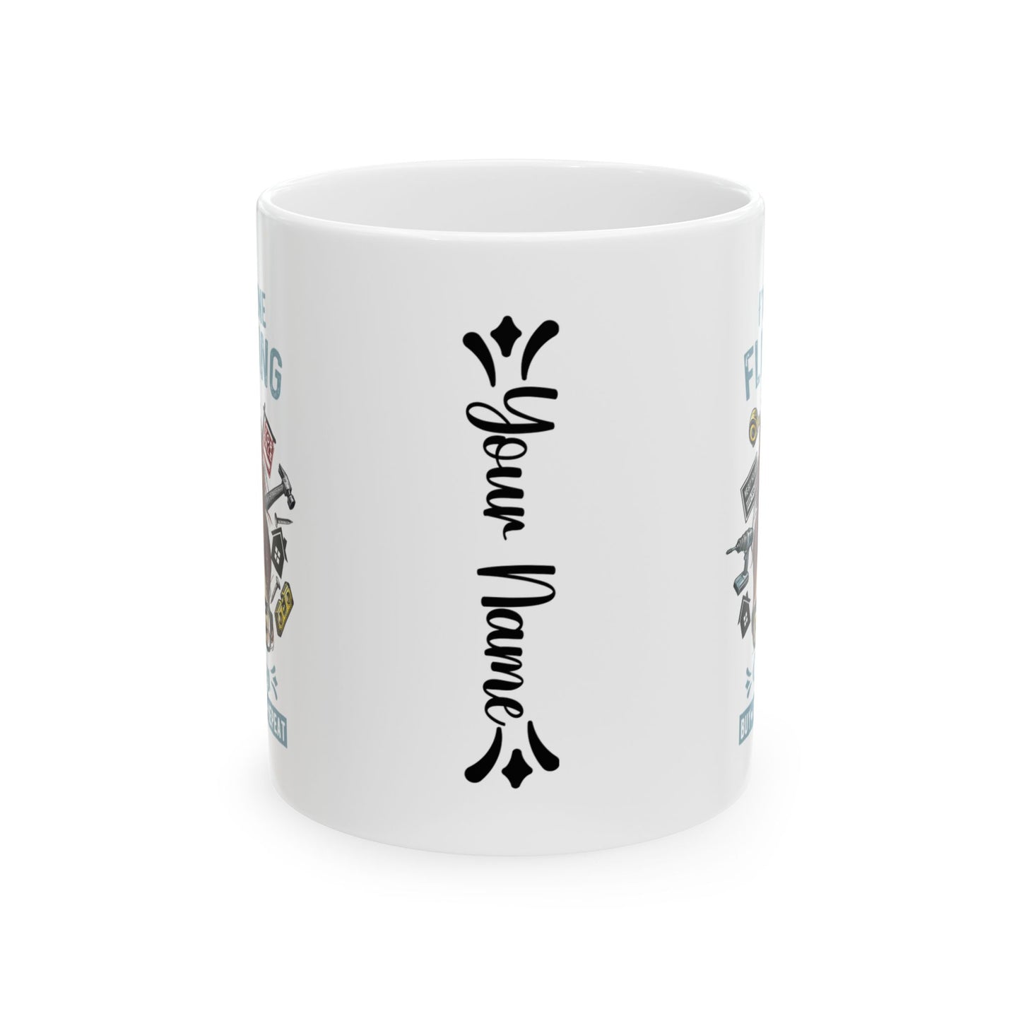 I've Gone Flipping Crazy Real Estate Investing Messy Bun Ceramic Mug, (11oz, 15oz) For Flippers and Wholesalers