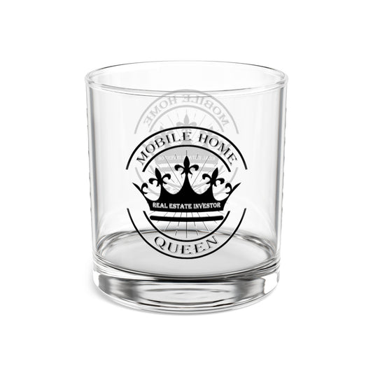 Mobile Home Queen Real Estate Investor Celebration Rocks Glass, 10oz