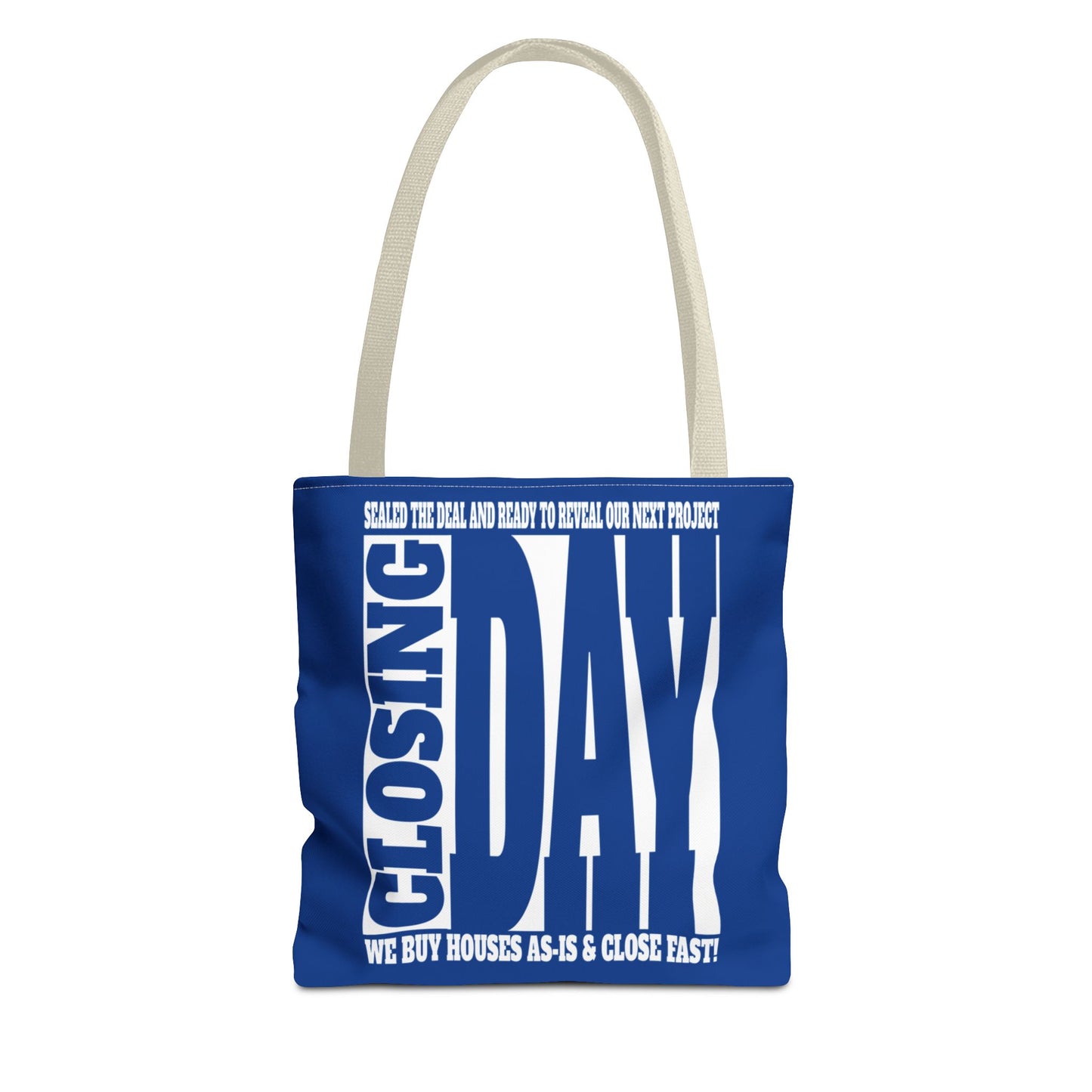 Closing Day Lead Generation Two-Sided Pink Tote Bag with Custom Phone Number