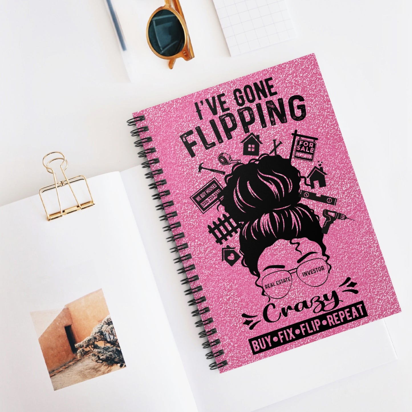 I've Gone Flipping Crazy Real Estate Investor Spiral Notebook - Ruled Line