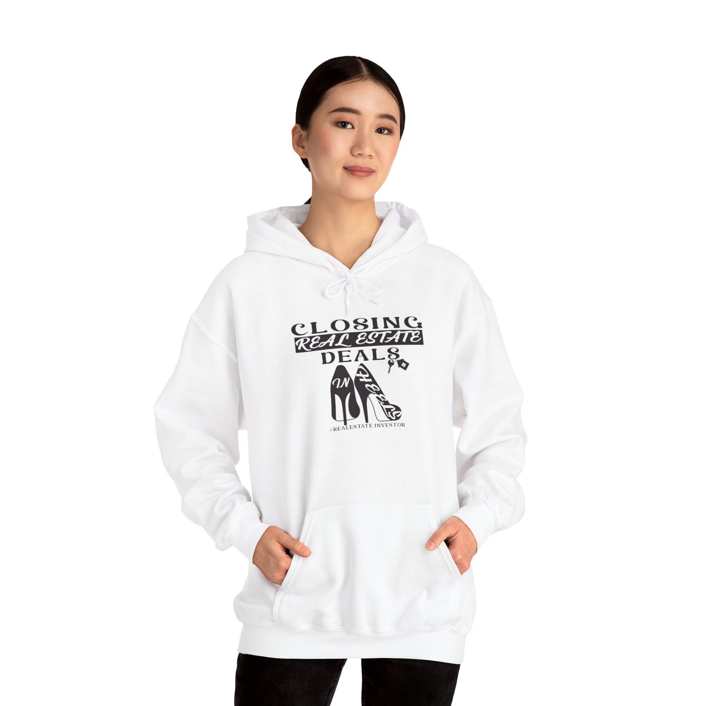 Closing Real Estate Deals In HeelsUnisex Heavy Blend™ Hooded Sweatshirt