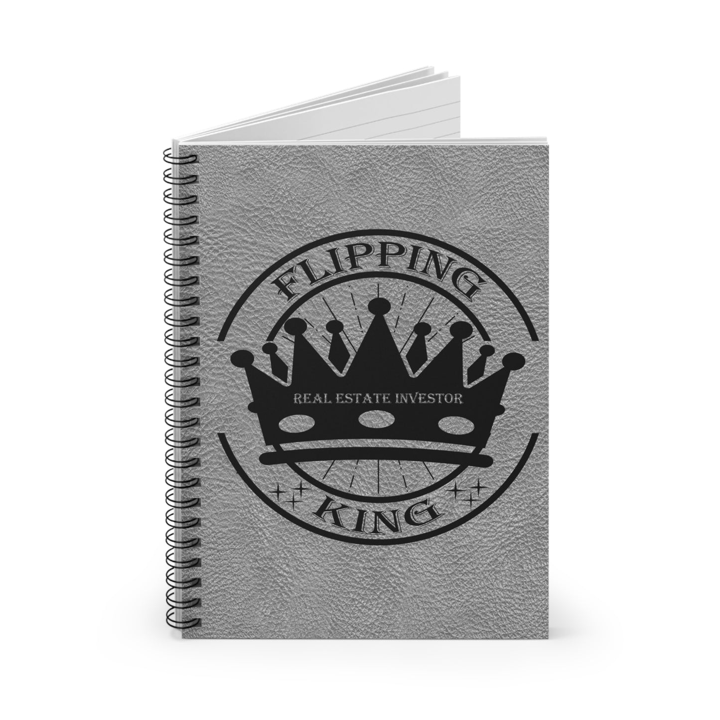 Flipping King Spiral Notebook - Ruled Line