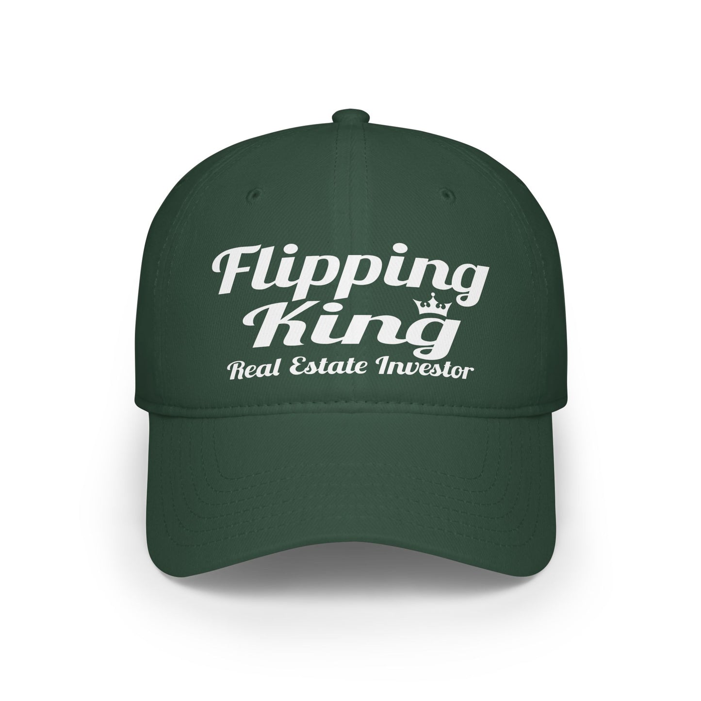 Flipping King Real Estate Investor Low Profile Baseball Cap