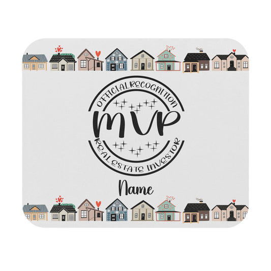 Most Valuable Player Real Estate Investor Personalized Mouse Pad (Rectangle) for Real Estate Investor Gift