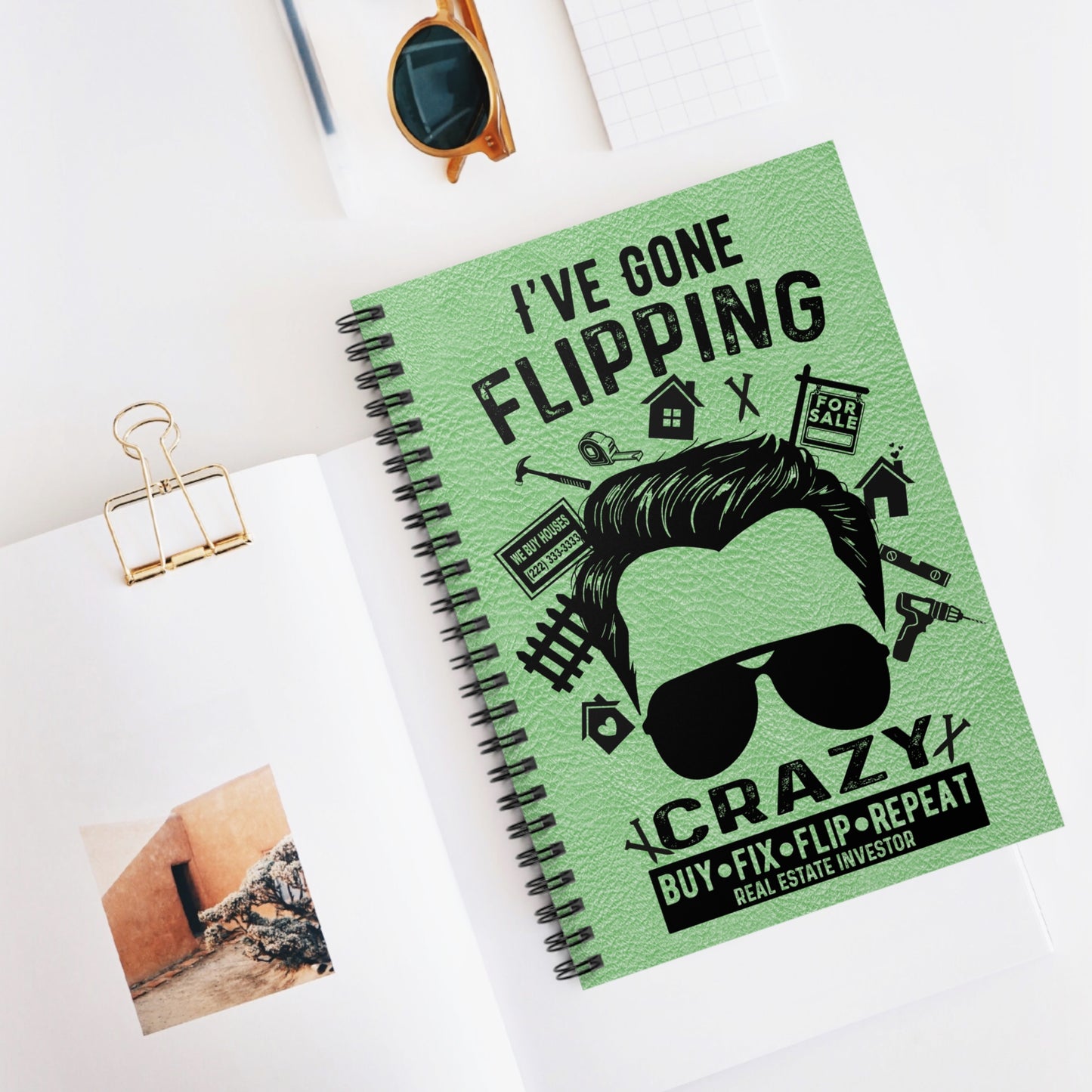 I've Gone Flipping Crazy Real Estate Investor Spiral Notebook - Ruled Line