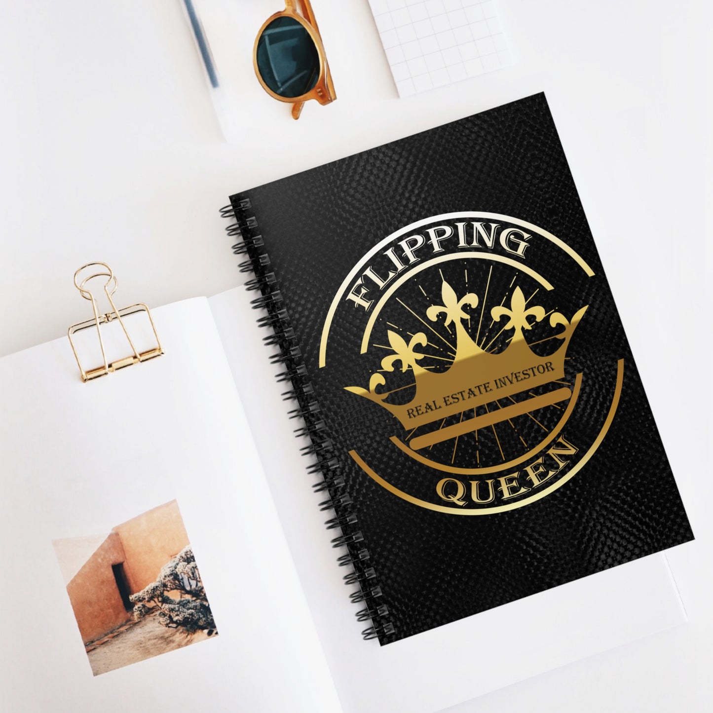 Flipping Queen Spiral Notebook - Ruled Line