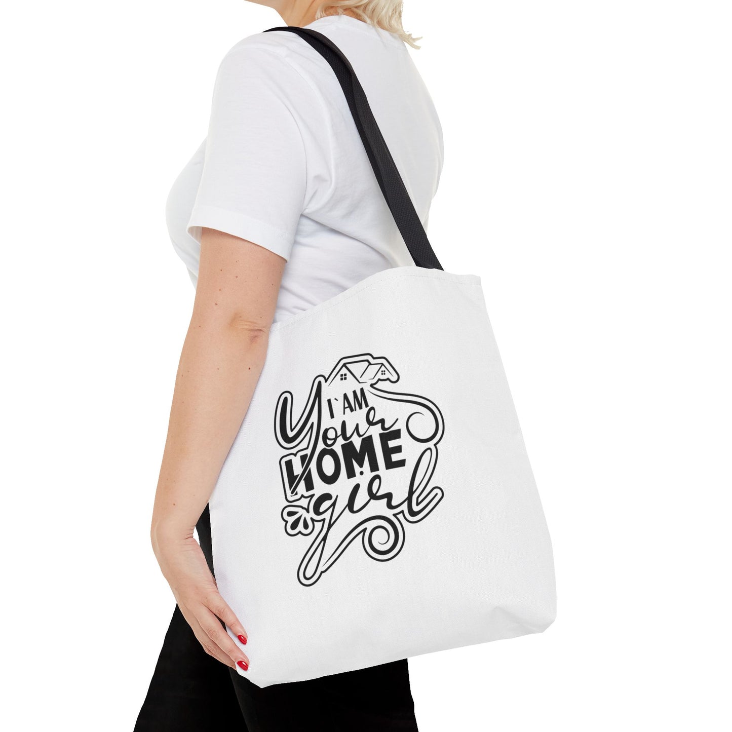 I'm Your Home Girl Real Estate Investor Two-Sided White Tote Bag with Custom Phone Number