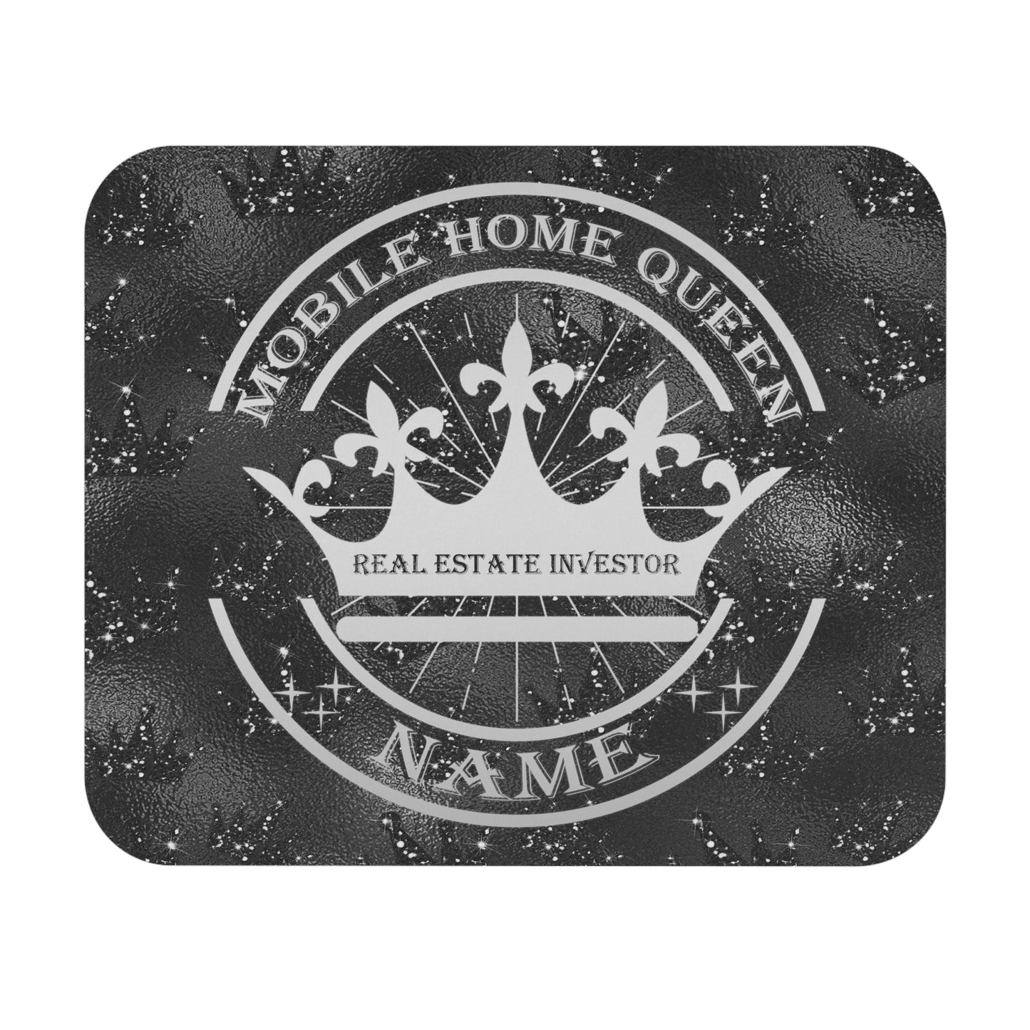 Mobile Home Flipping Queen Personalized Mouse Pad (Rectangle) for Real Estate Investors and House Flippers