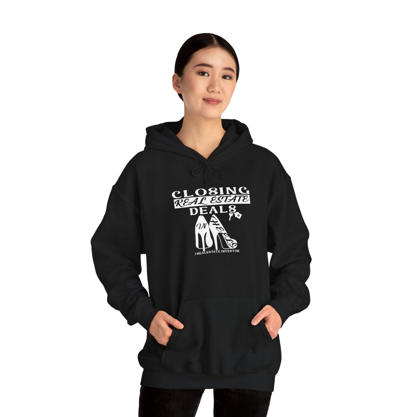 Closing Real Estate Deals In HeelsUnisex Heavy Blend™ Hooded Sweatshirt