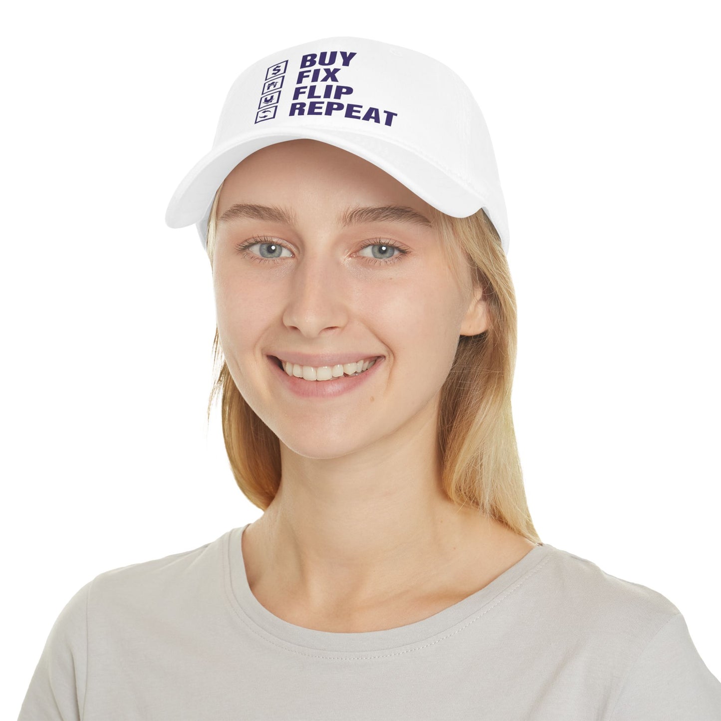 Buy Fix Flip Repeat Real Etate Investor Low Profile Baseball Cap