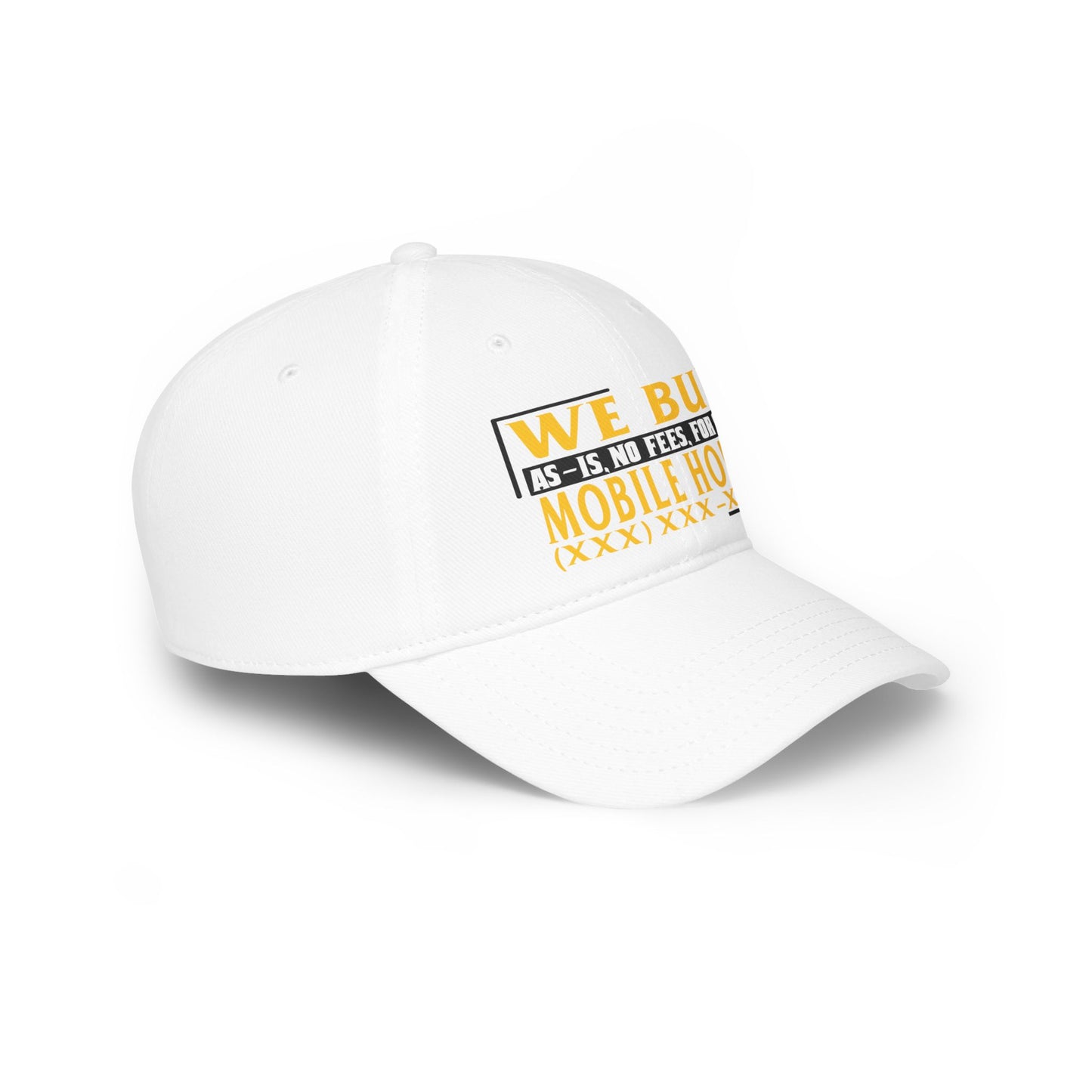 We Buy Mobile Homes Low Profile Baseball Cap