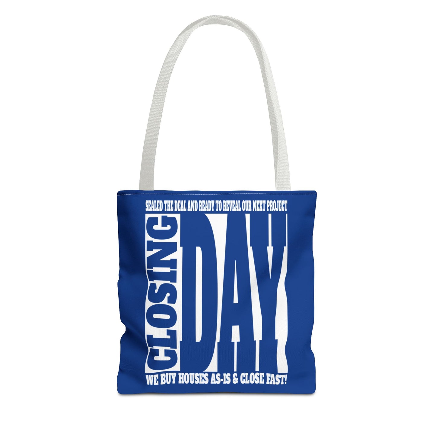 Closing Day Lead Generation Two-Sided Pink Tote Bag with Custom Phone Number