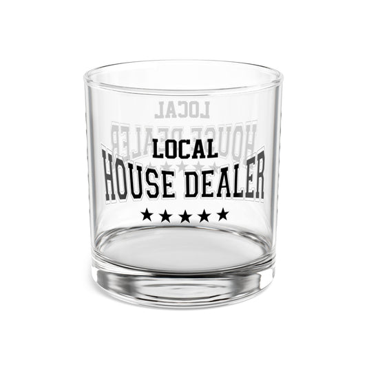 Local House Dealer Real Estate Investor Celebration Rocks Glass, 10oz