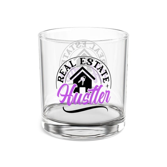 Real Estate Hustler Celebration Rocks Glass, 10oz