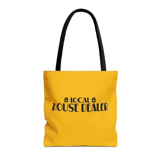 Local House Dealer Real Estate Investor Two-Sided Yellow Tote Bag with Custom Phone Number