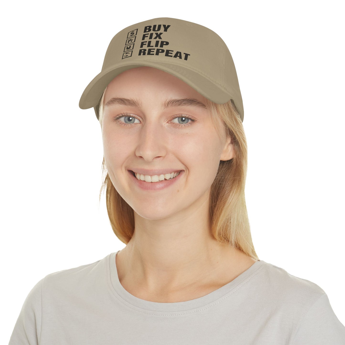 Buy Fix Flip Repeat Real Etate Investor Low Profile Baseball Cap