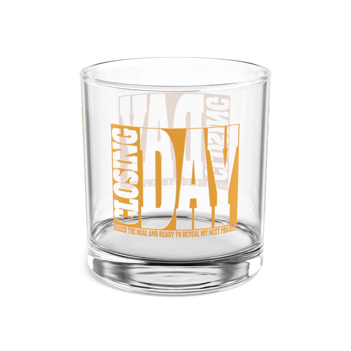 Closing Day Real Estate Investor Celebration Rocks Glass, 10oz