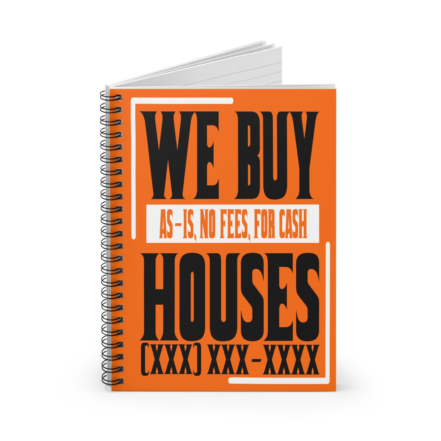 We Buy Houses Spiral Notebook - Ruled Line