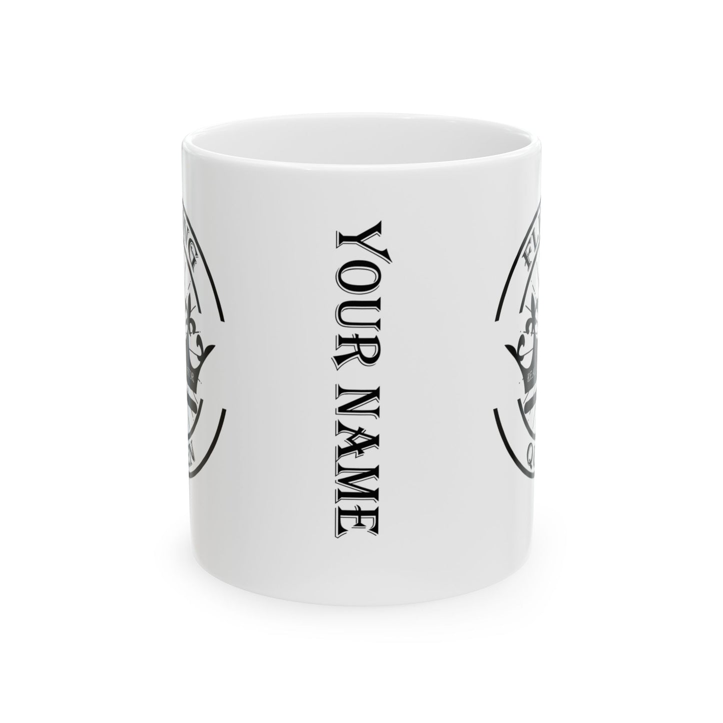 Flipping Queen Real Estate Investor Personalized Ceramic Mug, (11oz, 15oz) for House Flippers and Wholesalers