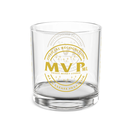 In Recognition Most Valuable Private Money Lender Real Estate Investor Celebration Rocks Glass, 10oz