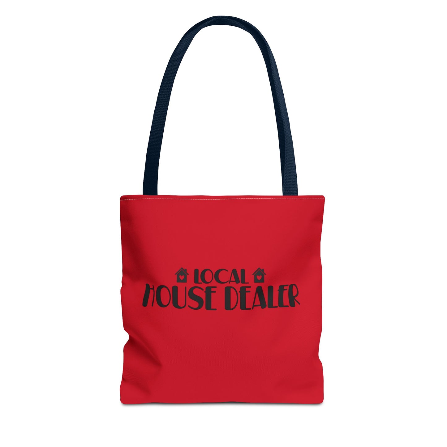 Local House Dealer Real Estate Investor Two-Sided Red Tote Bag with Custom Phone Number