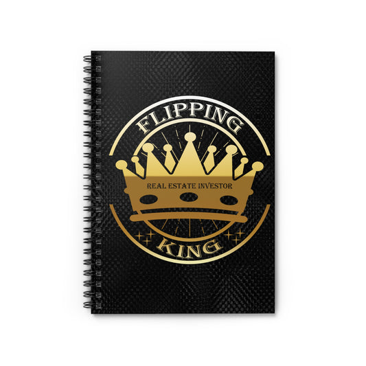 Flipping King Spiral Notebook - Ruled Line