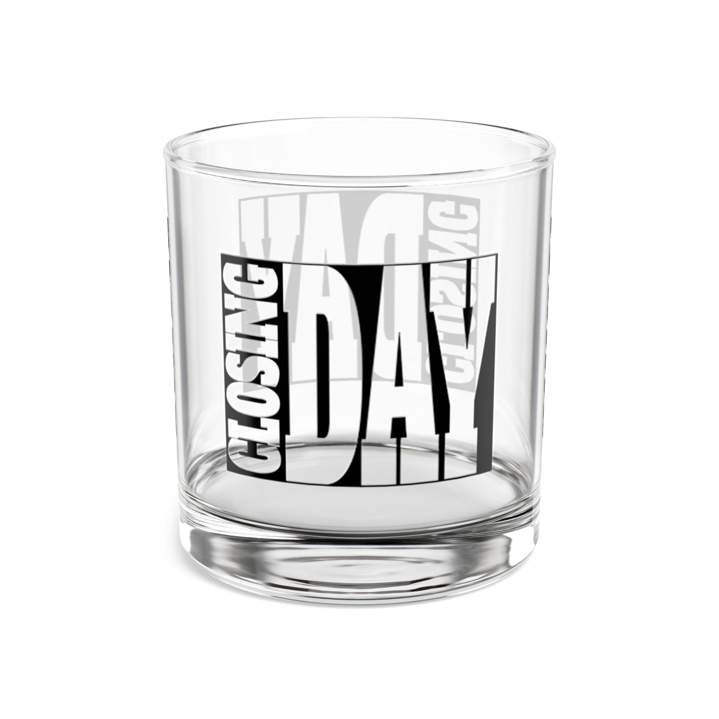 Closing Day Real Estate Investor Celebration Rocks Glass, 10oz